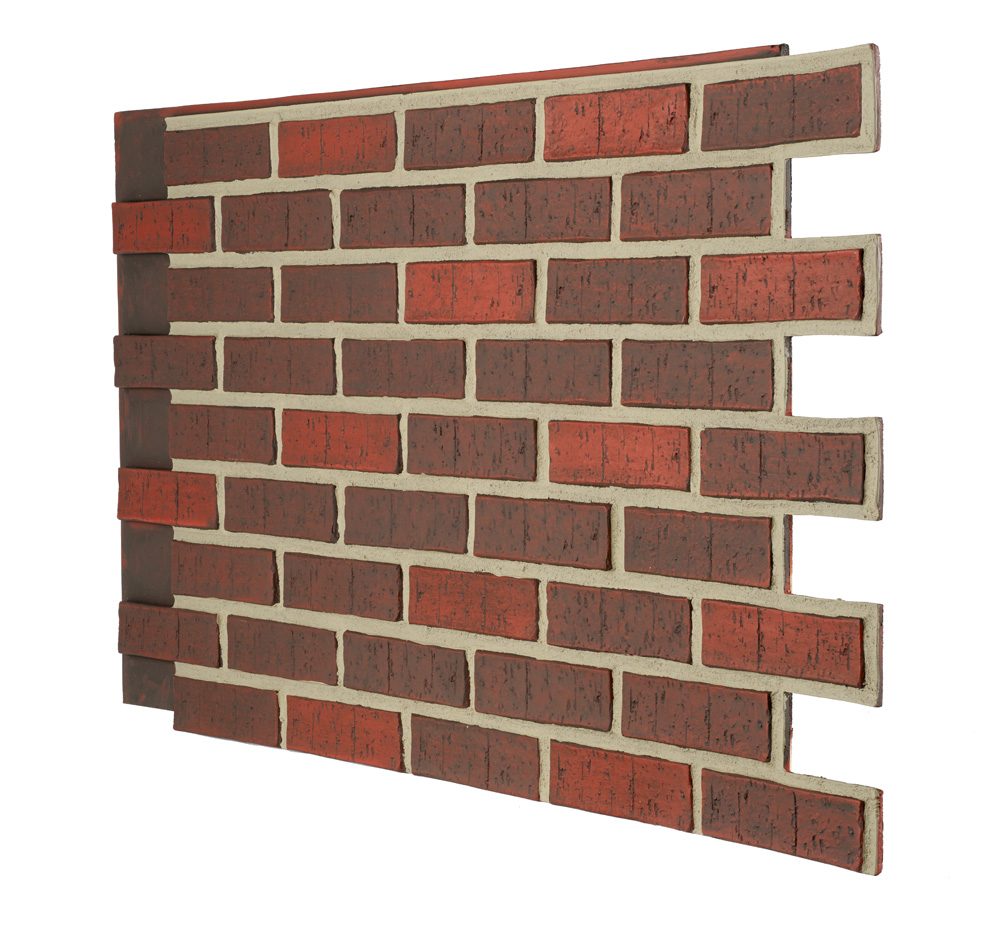 Contemporary Brick - Dark Red - Gray Grout